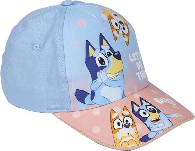 Farebná dievčenská šiltovka Bluey Veľkosť: 51 cm