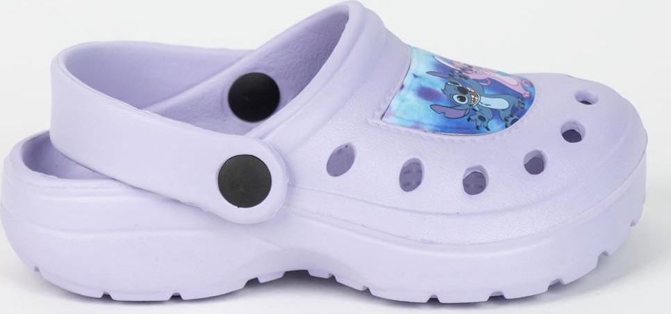 Svetlofialové dievčenské crocs Disney - Stitch Veľkosť: 26/27