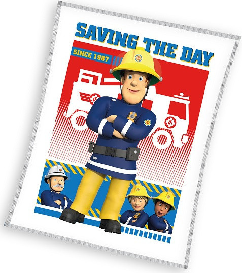 Detská fleecová deka požiarnik Sam Veľkosť: ONE SIZE