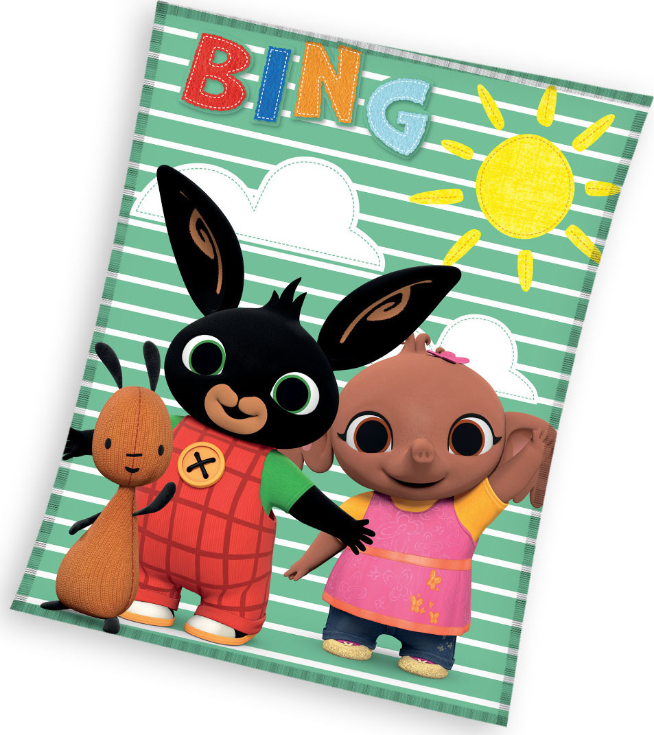 Detská farebná fleecová deka Bing Veľkosť: ONE SIZE