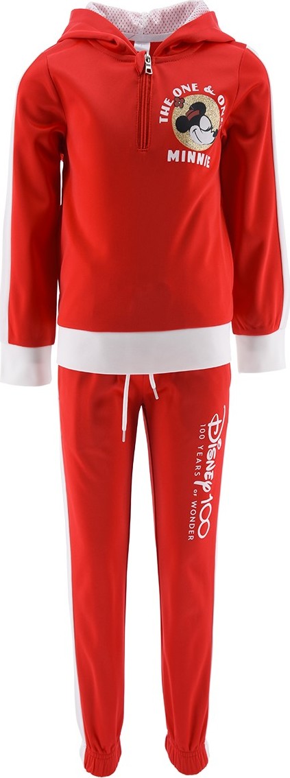 Červená dievčenská teplákovka Disney Minnie Mouse Veľkosť: 98