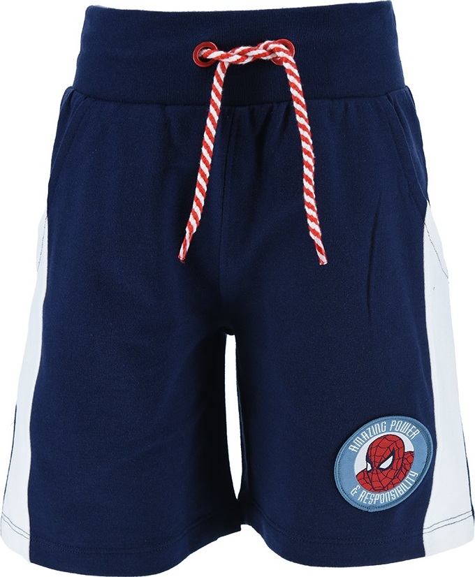 Tmavomodré chlapčenské šortky Spider-Man Veľkosť: 104