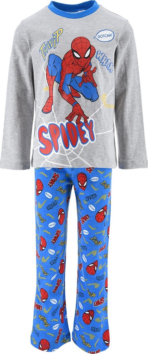 Sivo-modré chlapčenské pyžamo Marvel: Spider-Man Veľkosť: 104