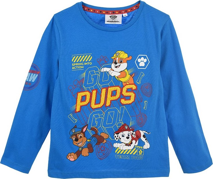 Paw Patrol modré chlapčenské tričko Veľkosť: 98