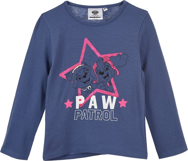 Dievčenské tmavomodré tričko Paw Patrol Veľkosť: 98