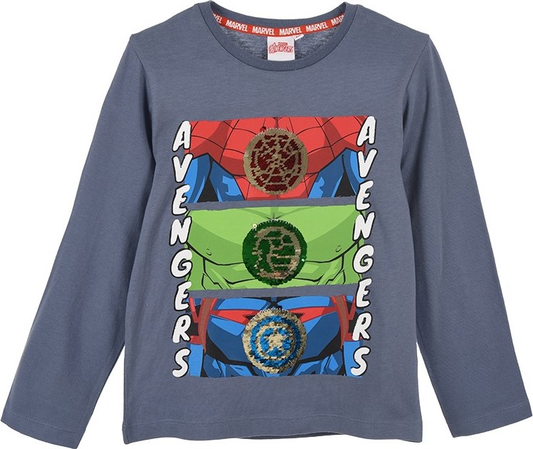 Tmavosivé tričko pre chlapcov Marvel - Avengers Veľkosť: 104