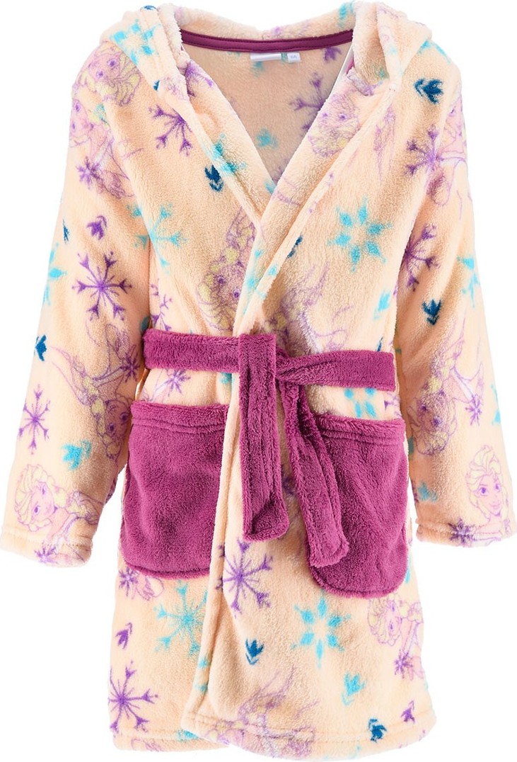 Béžovo-fialový dievčenský župan - Frozen Veľkosť: 104