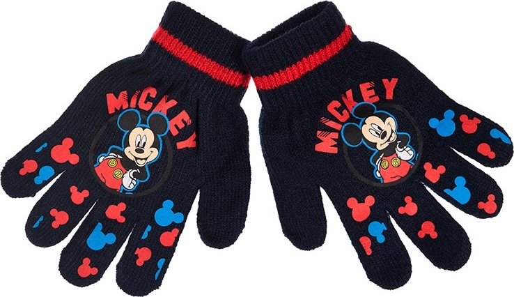 Mickey Mouse tmavomodré chlapčenské rukavice Veľkosť: ONE SIZE