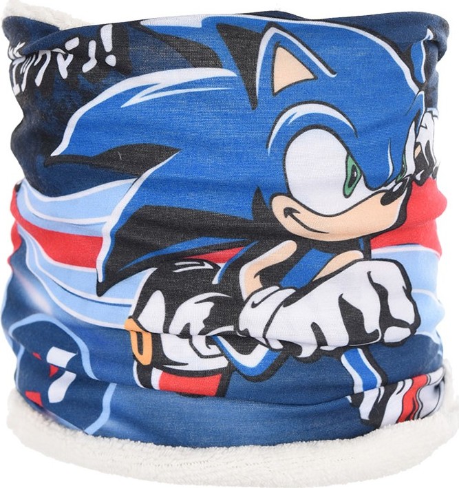 Sonic modrý teplý chlapčenský nákrčník Veľkosť: ONE SIZE