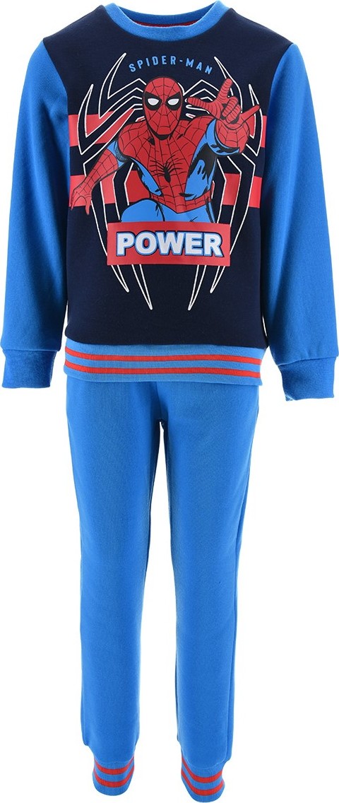 Marvel Spider modrá chlapčenská tepláková súprava Veľkosť: 104