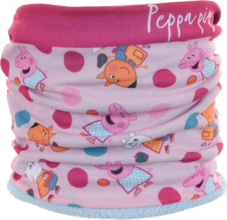 Peppa Pig svetloružový dievčenský nákrčník Veľkosť: ONE SIZE