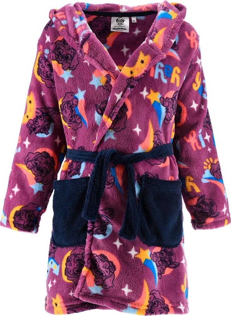 Paw Patrol tmavofialový dievčenský župan Veľkosť: 110