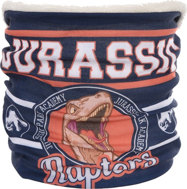 Jurassic Park tmavomodro-biely chlapčenský nákrčník Veľkosť: ONE SIZE