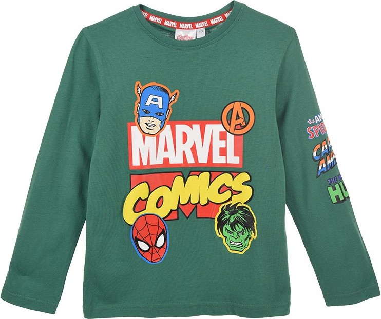 Marvel - Avengers zelené chlapčenské tričko Veľkosť: 104