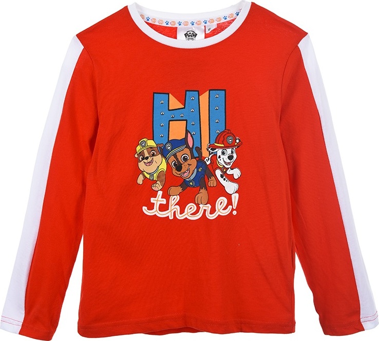 Paw Patrol červené chlapčenské tričko Veľkosť: 104