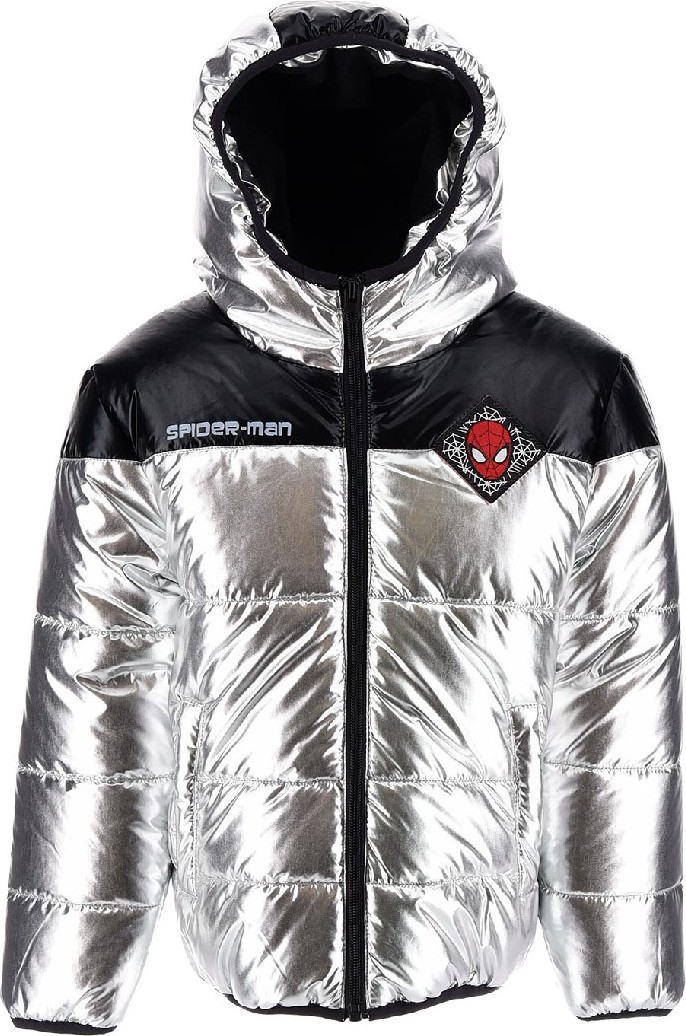 Marvel Spider-man strieborná chlapčenská bunda Veľkosť: 98