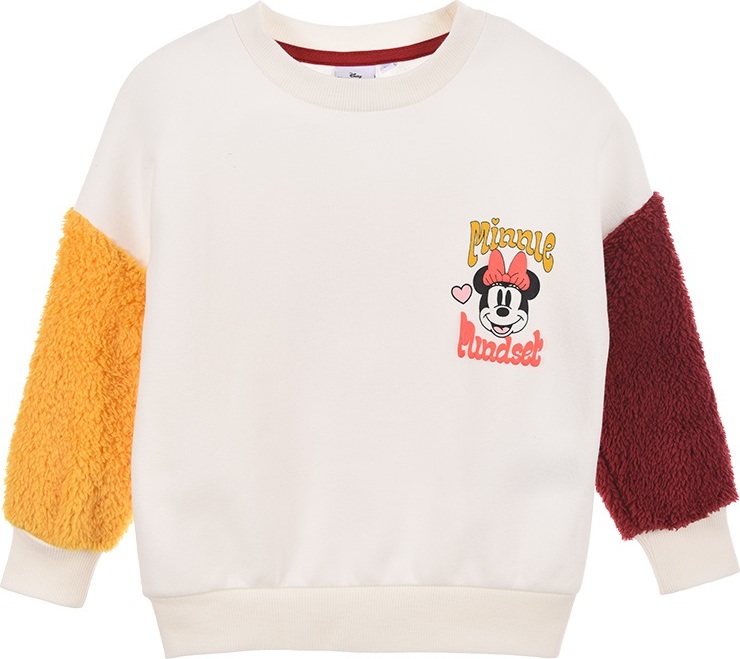 Minnie Mouse smotanová mikina s potlačou na chrbte Veľkosť: 98