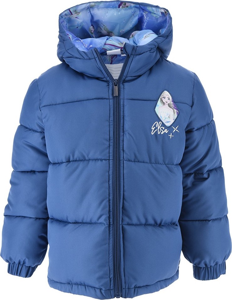 Disney Frozen Elsa tmavomodrá dievčenská bunda Veľkosť: 116
