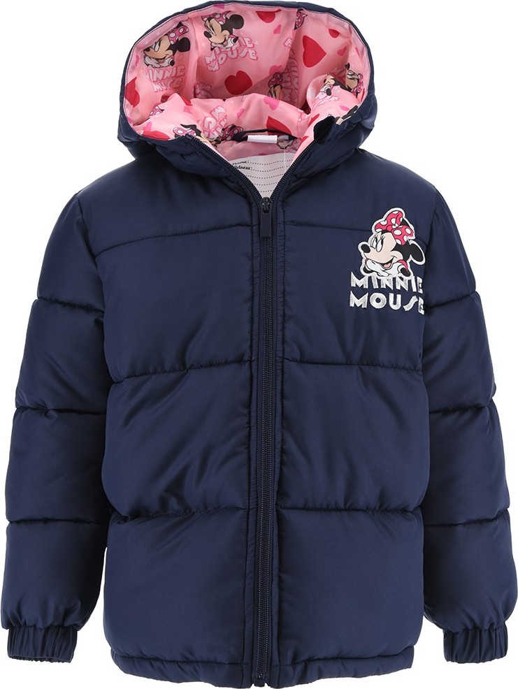 Disney Minnie Mouse tmavomodrá dievčenská bunda Veľkosť: 128