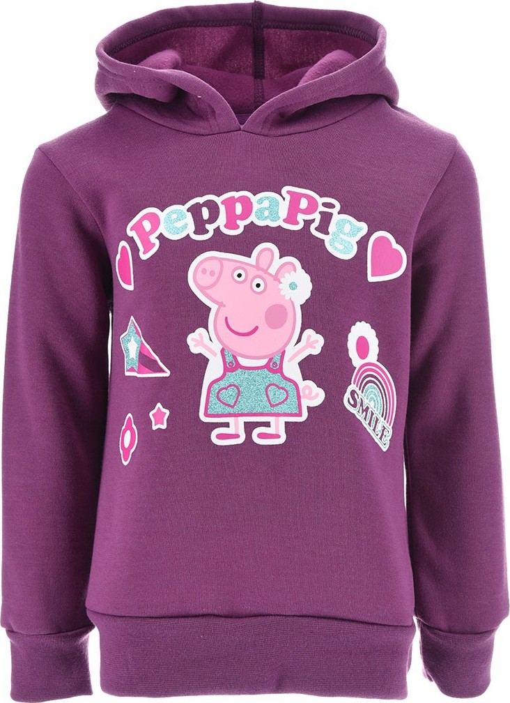 Peppa Pig fialová dievčenská mikina Veľkosť: 98