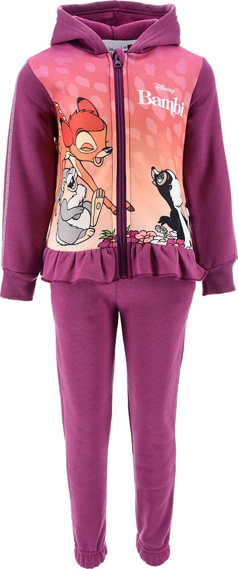 Disney Bambi fialová dievčenská teplákovka Veľkosť: 98