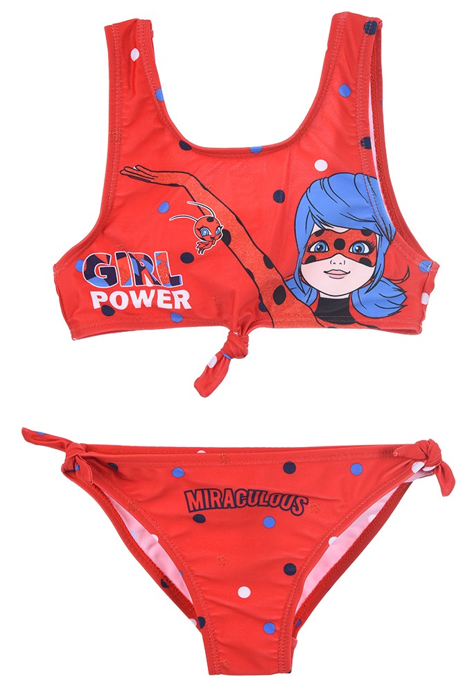 Červené dvojdielne plavky Miraculum Veľkosť: 110