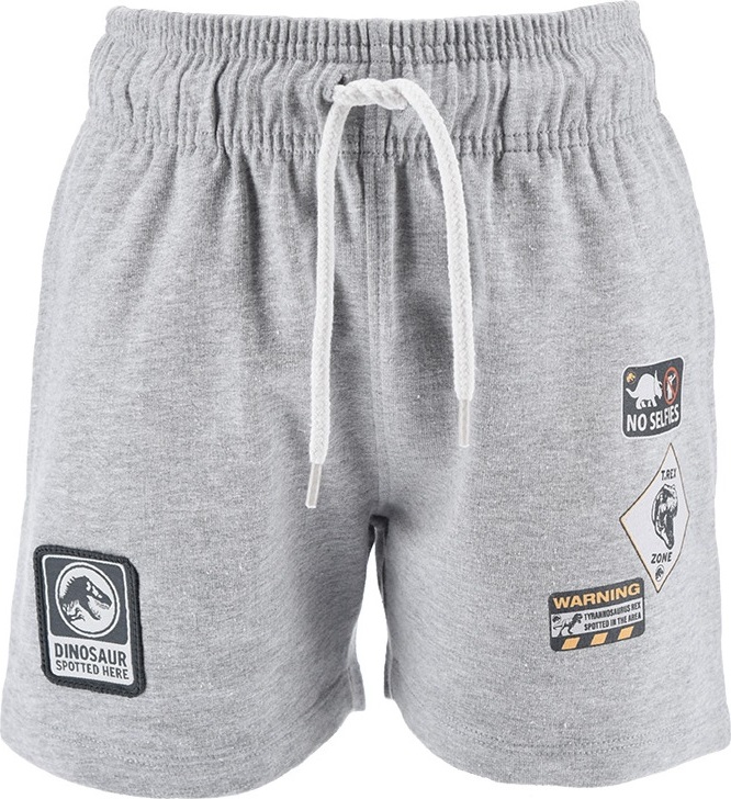 Sivé chlapčenské šortky Jurský svet Veľkosť: 98