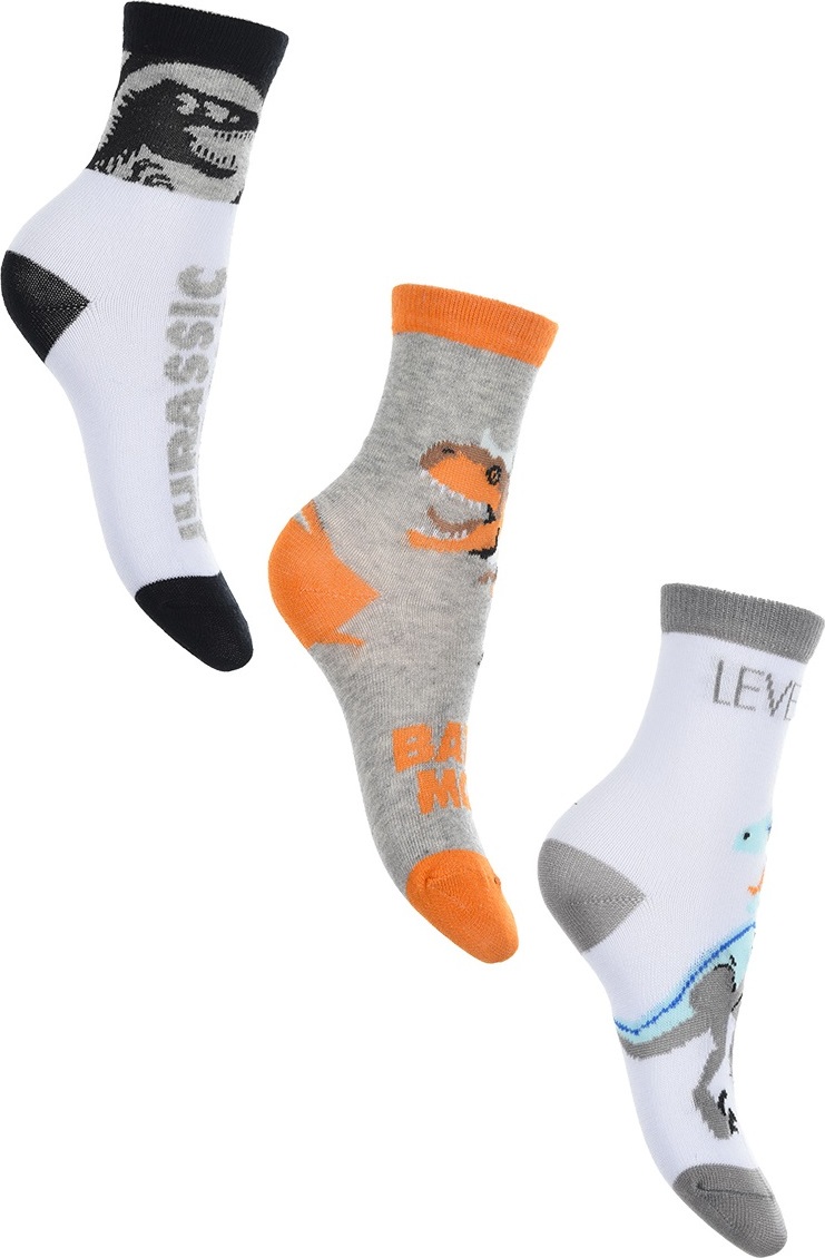 Viacfarebná sada chlapčenských ponožiek Jurassic World Veľkosť: 27/30