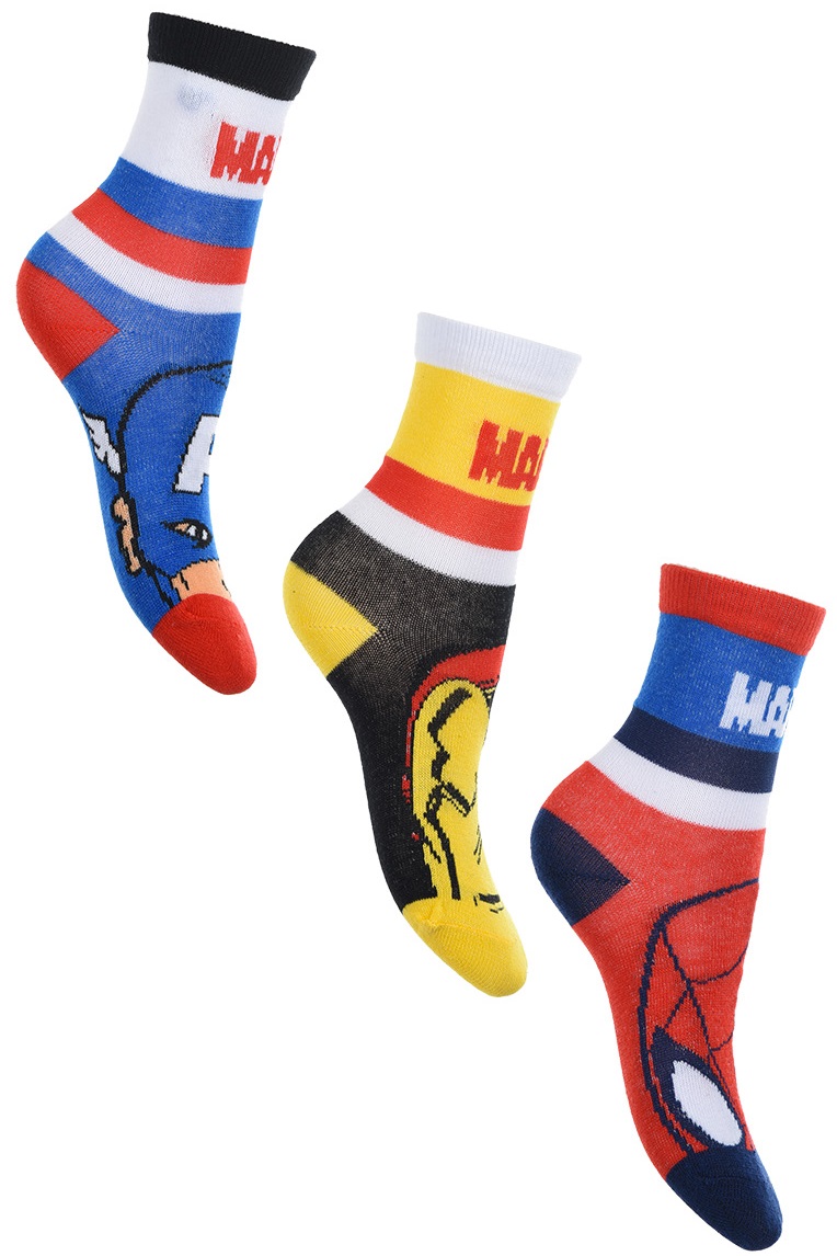 Sada chlapčenských ponožiek Marvel - Avengers Veľkosť: 23/26