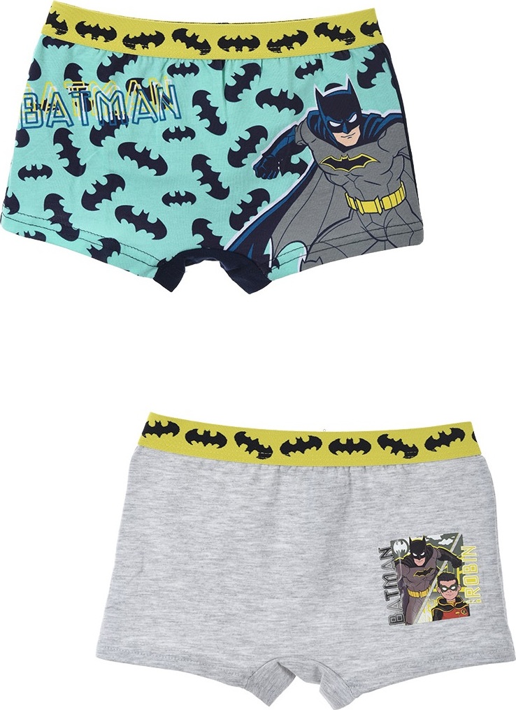 Sada chlapčenských boxeriek - Batman - tyrkysovo-sivá Veľkosť: 116/128