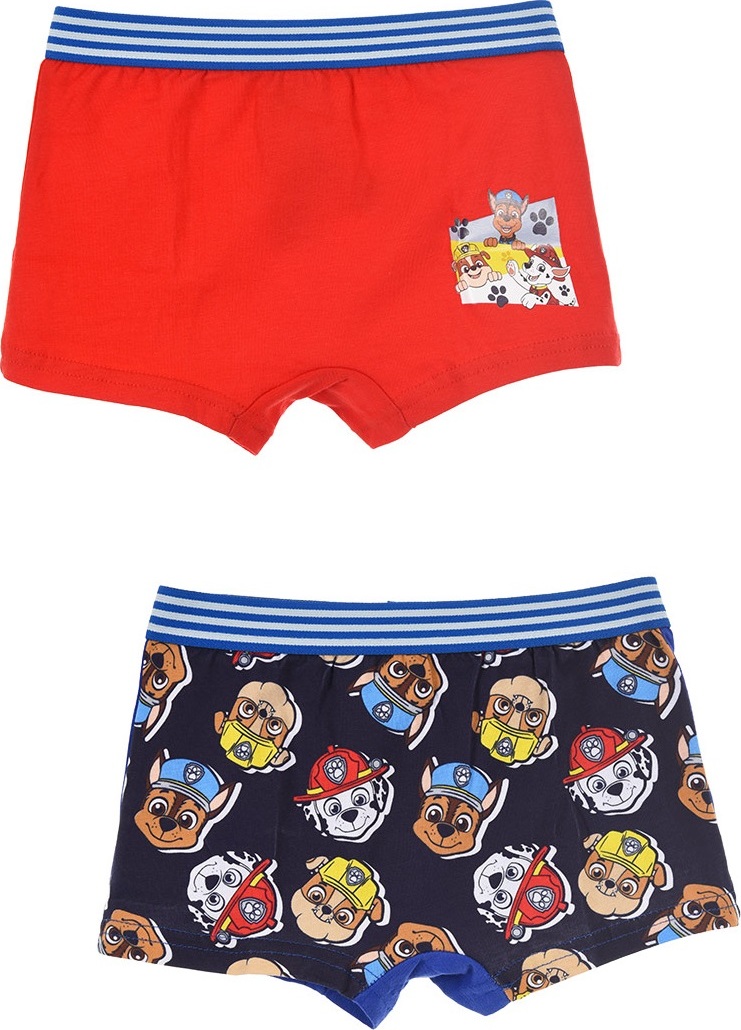 Sada chlapčenských boxeriek - Paw Patrol - červeno-tmavomodrá Veľkosť: 116/128