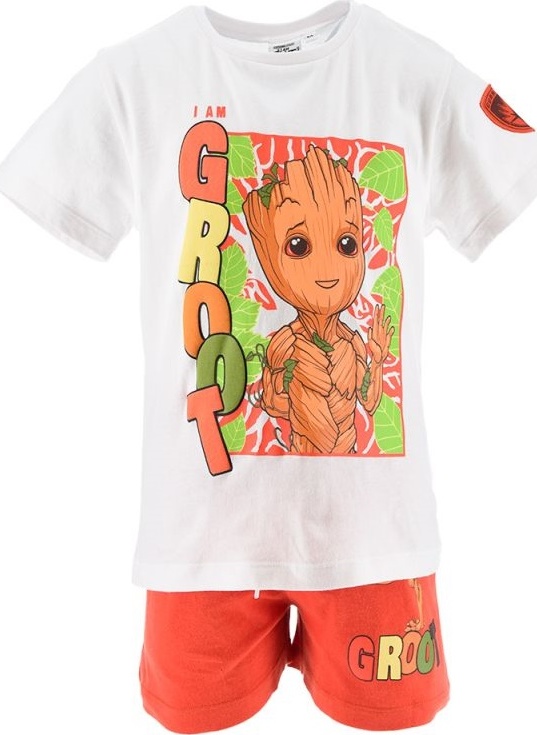 Bielo-červený letný set Marvel Groot Veľkosť: 104