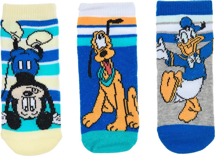 Súprava chlapčenských farebných ponožiek Mickey Mouse Veľkosť: 50/68