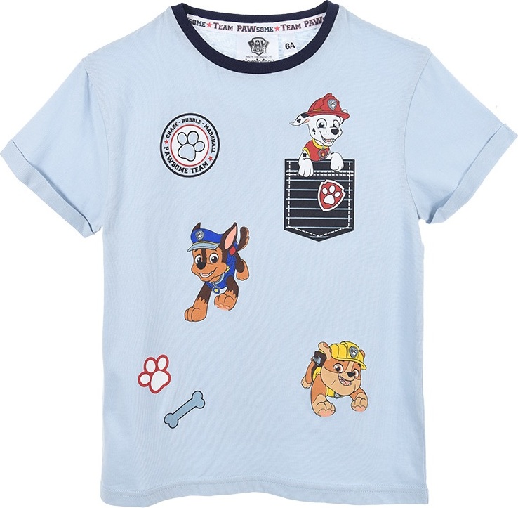 Chlapčenské svetlomodré tričko Paw Patrol Veľkosť: 98
