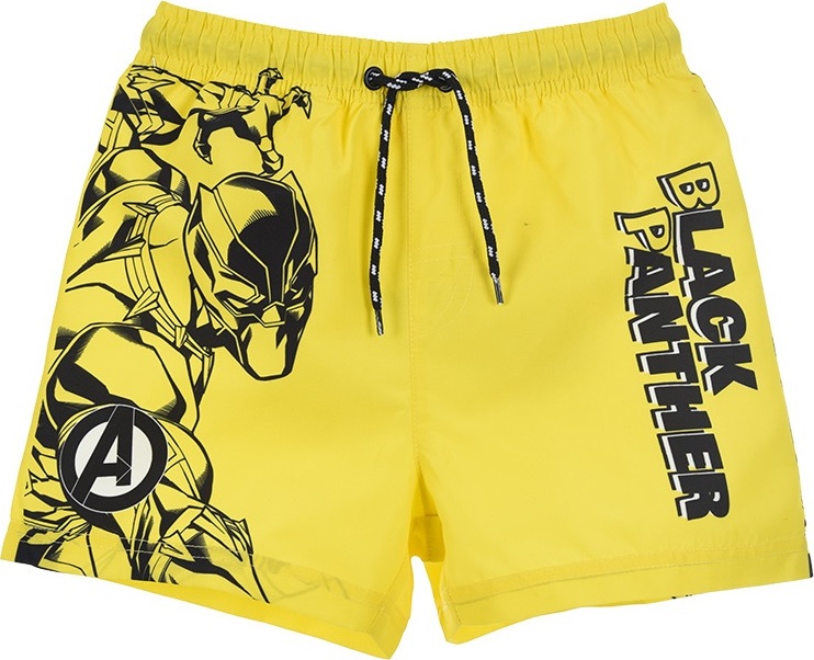 Chlapčenské žlté plavecké šortky - Black Panther Veľkosť: 140