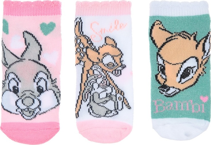 Súprava ponožiek pre dievčatko Disney baby - Bambi Veľkosť: 50/68