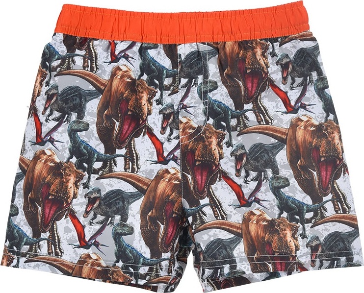 Chlapčenské oranžovo-sivé plavecké šortky - Jurský svet Veľkosť: 128