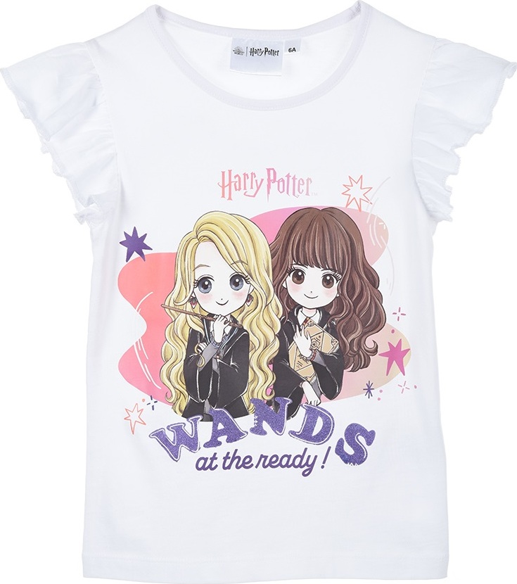 Biele dievčenské tričko - Luna a Hermiona Veľkosť: 104