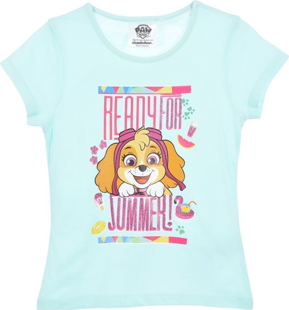 Svetlomodré dievčenské tričko Paw Patrol Skye Veľkosť: 116