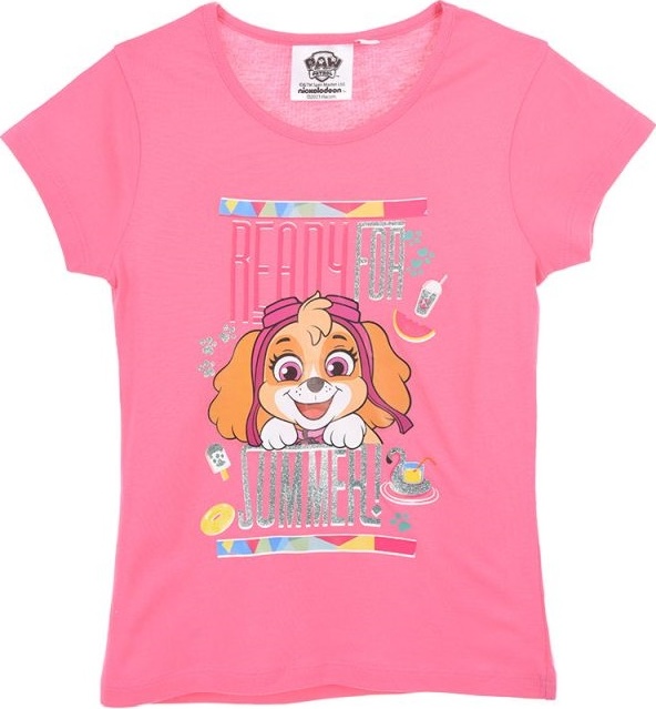 Ružové dievčenské tričko Paw Patrol Skye Veľkosť: 98