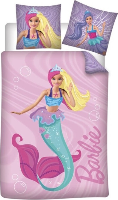 Ružové dievčenské obliečky s potlačou Barbie Veľkosť: ONE SIZE