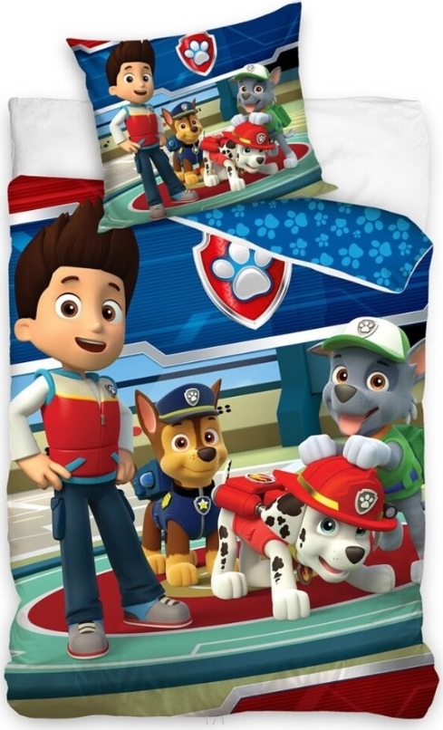 Farebné obliečky Paw Patrol Veľkosť: ONE SIZE