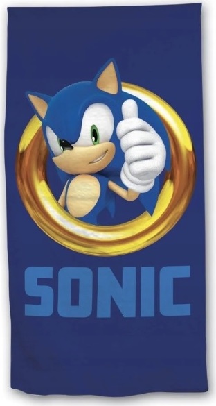 Tmavomodrý chlapčenský uterák Sonic Veľkosť: ONE SIZE