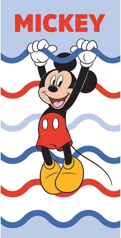 Bielo-modrá plážová osuška Disney Mickey Mouse Veľkosť: ONE SIZE