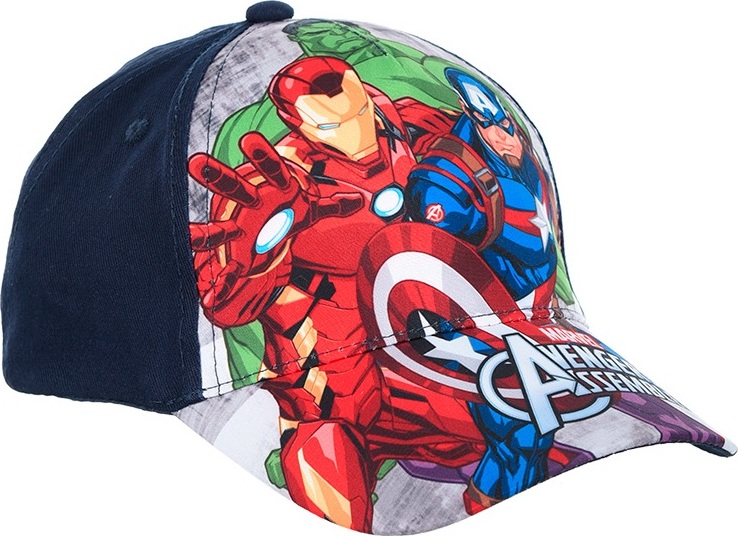 Tmavomodrá šiltovka s potlačou Marvel Avengers Veľkosť: 52