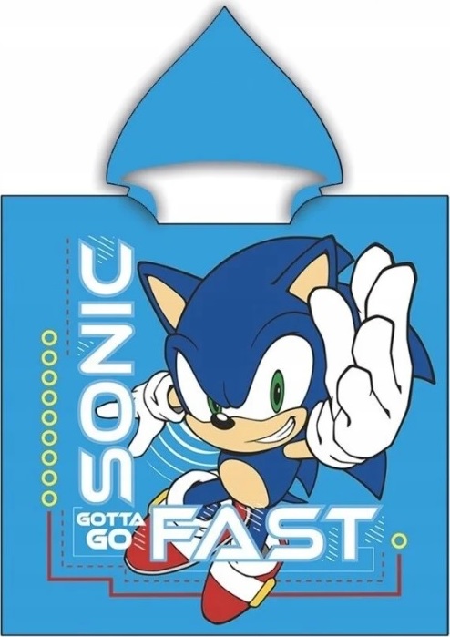 Modré chlapčenské pončo Sonic Veľkosť: ONE SIZE