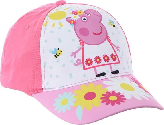 Ružová dievčenská šiltovka Peppa Pig Veľkosť: 52