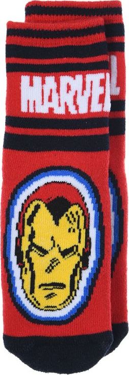Červeno-čierne chlapčenské ponožky Iron Man Veľkosť: 23/26