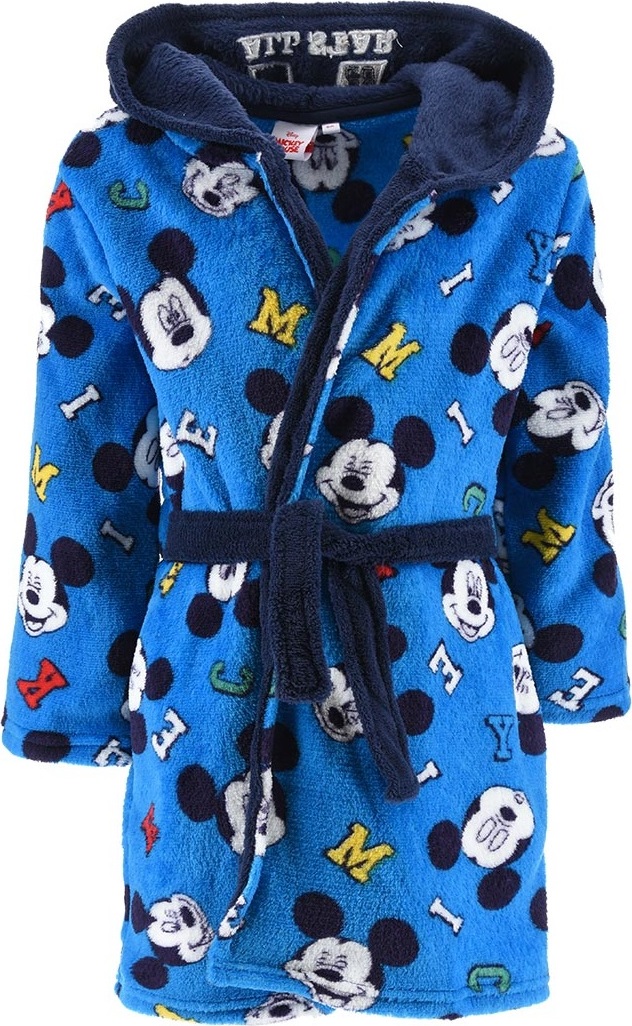 Modrý chlapčenský župan Mickey Mouse Veľkosť: 98