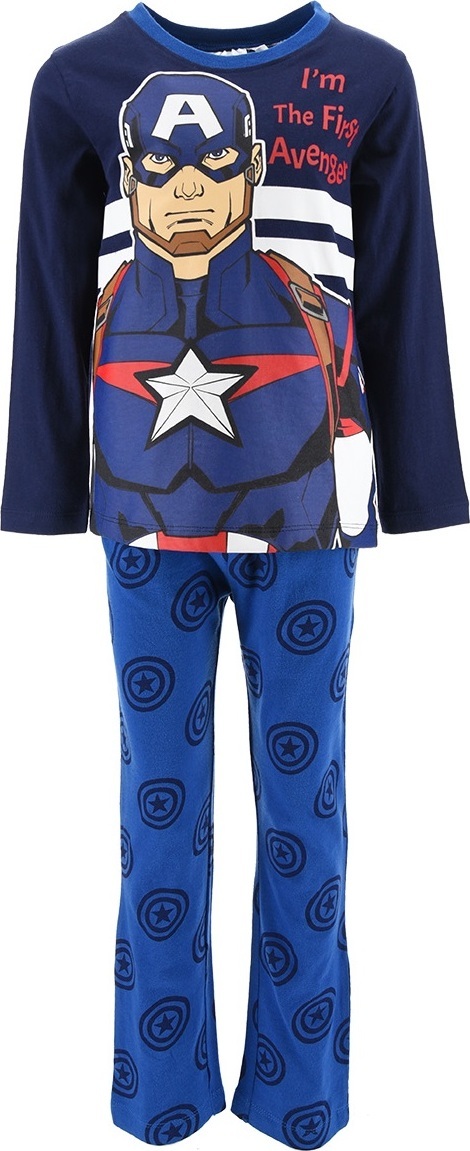 Modré pyžamo Avengers - Captain America Veľkosť: 140